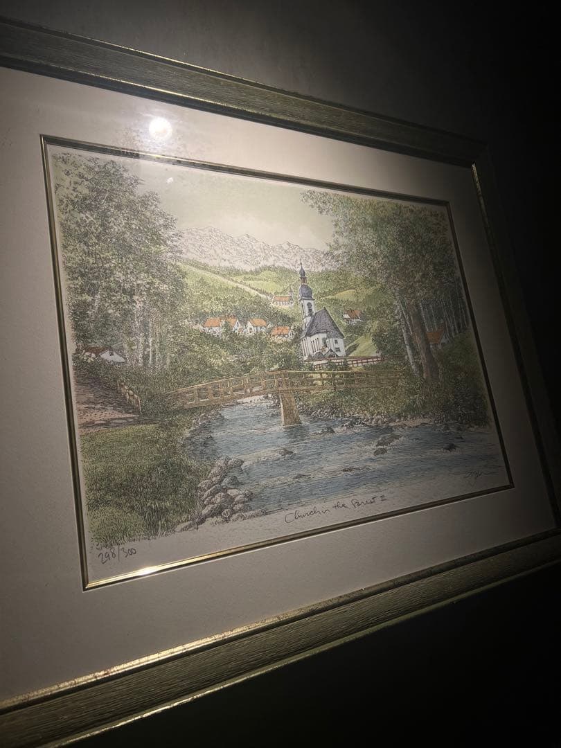 他の方発送×風景画lithograph限定300