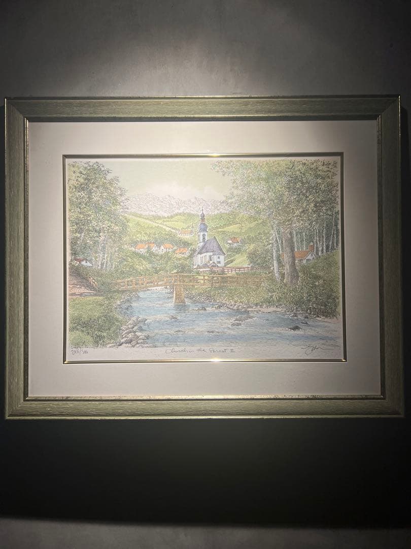 他の方発送×風景画lithograph限定300