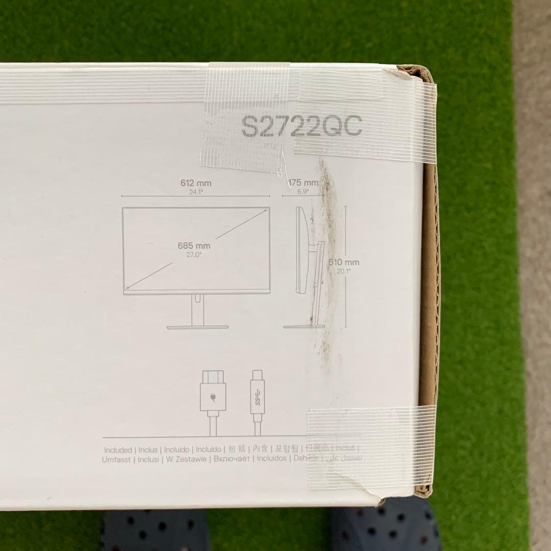 DELL シルバー モニター 本体 2722QC