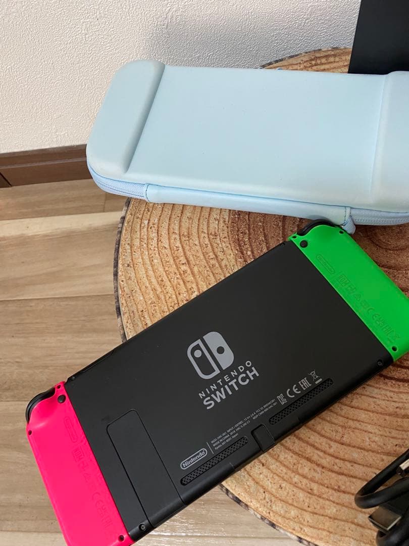 Nintendo Switch ニンテンドースイッチ本体GRN/PNK 箱無し①