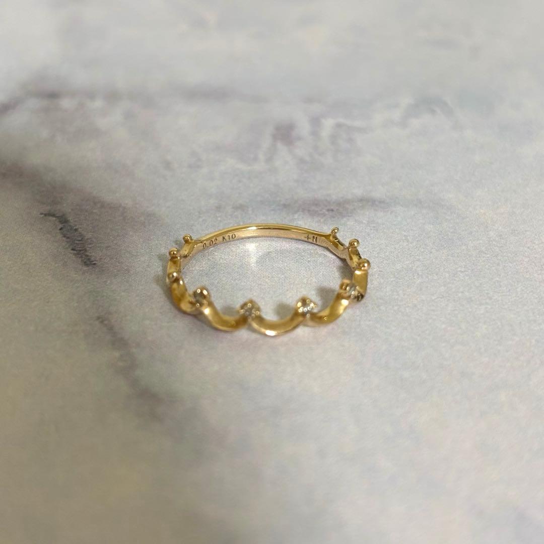 NOJESS k10 ダイヤモンド リング 7号