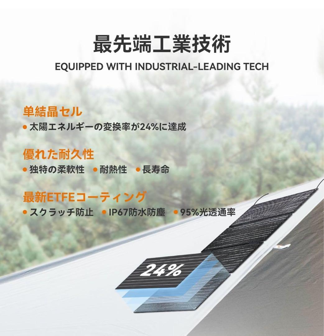 ポータブル電源 リチウムイオン電池 40Ｗ太陽光パネル ソーラー発電機 家庭用