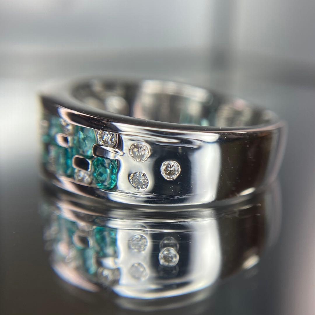 『専用です』天然パライバトルマリン ダイヤモンド 計0.67ct 中宝研ブラジル