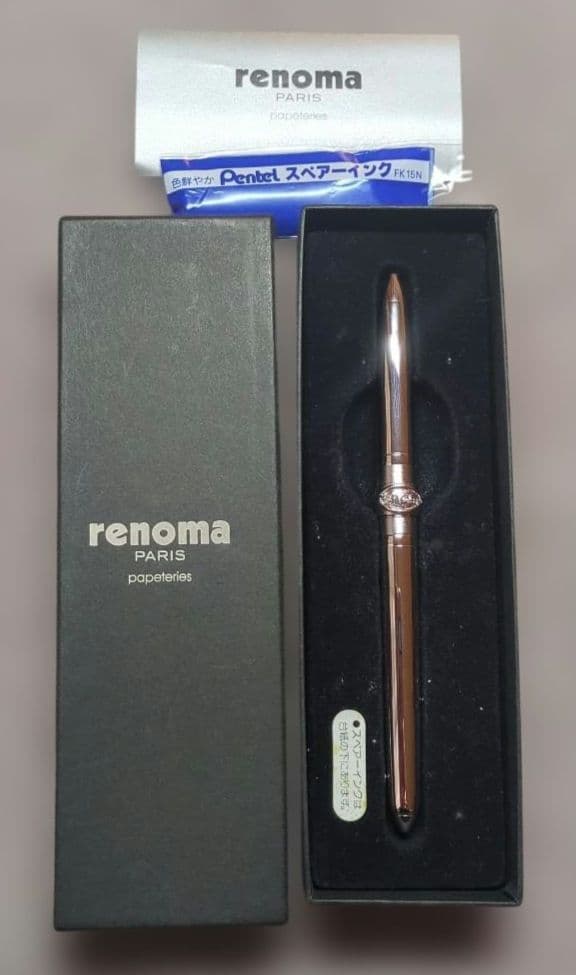 【廃盤】renoma PARIS 万年筆 シルバー ロジュウム仕上げ