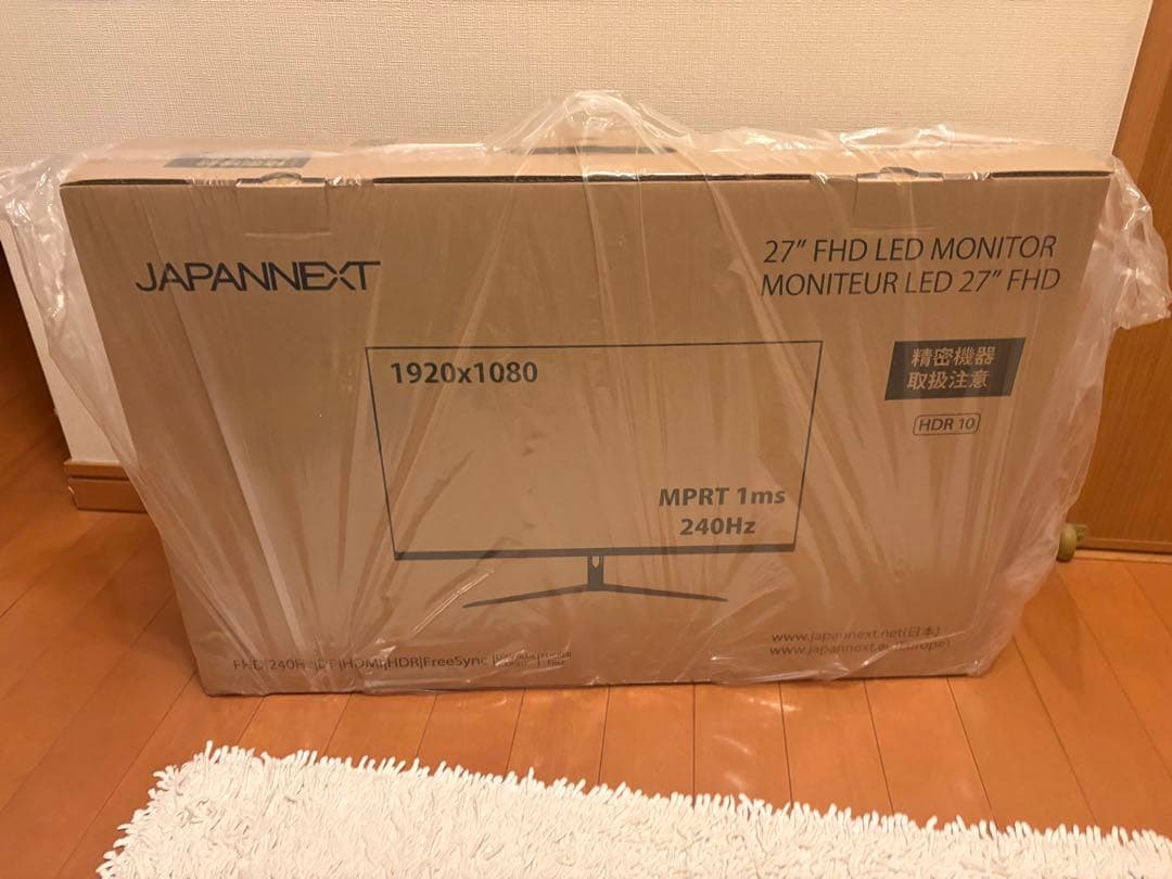 【新品・未開封】JAPANNEXT 27インチ ゲーミングモニター