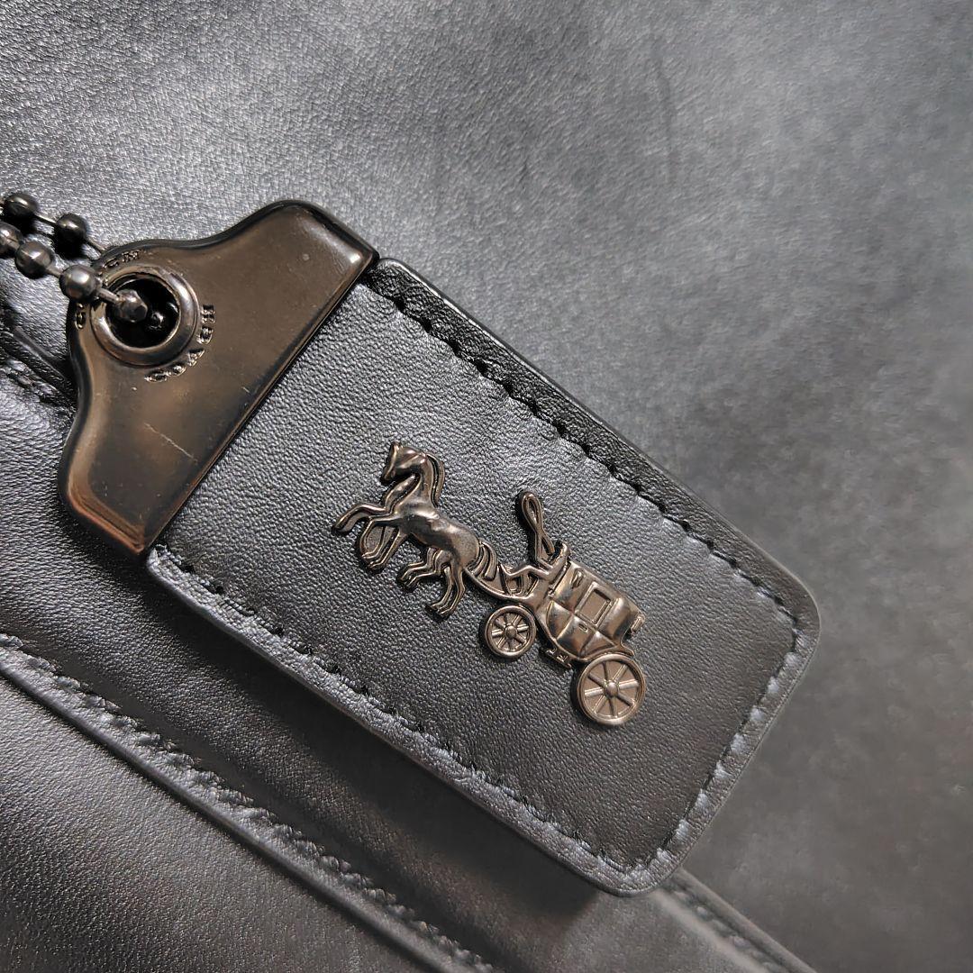 美品　コーチ　2way　トートバッグ　メトロポリタン　バイカラー　革　55564