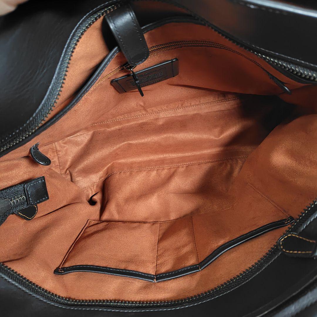 美品　コーチ　2way　トートバッグ　メトロポリタン　バイカラー　革　55564