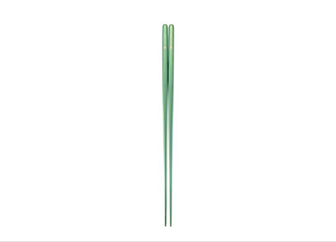 新品）スノーピーク/ 先細箸　チタン製の箸　グリーン1セット　パープル2セット