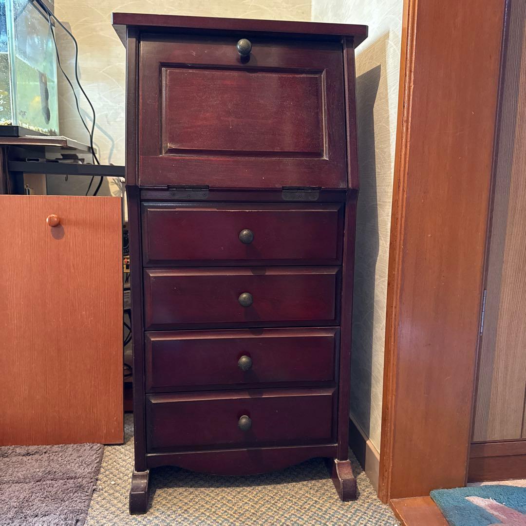 ダークブラウン木製キャビネット＊アンティーク