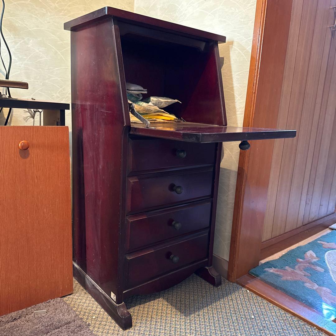 ダークブラウン木製キャビネット＊アンティーク