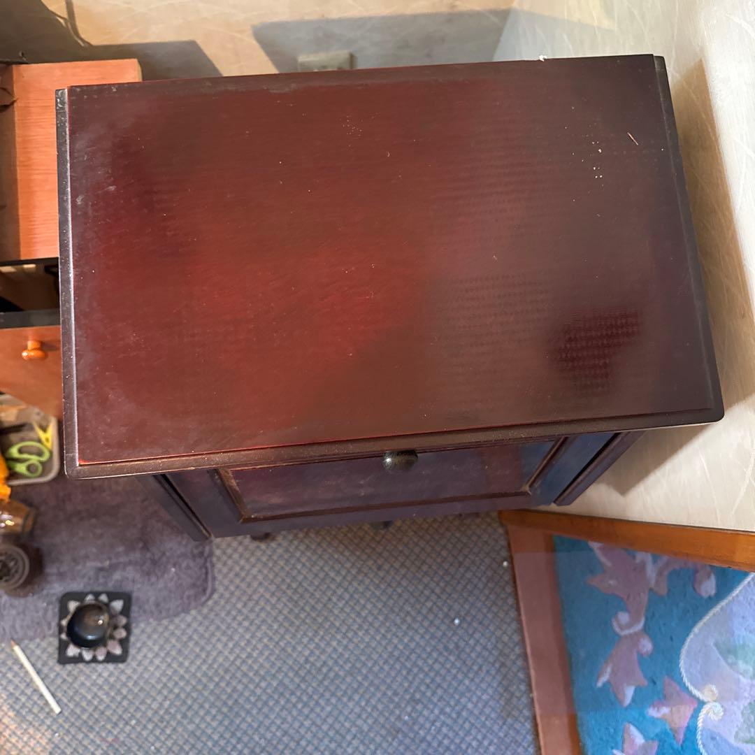 ダークブラウン木製キャビネット＊アンティーク