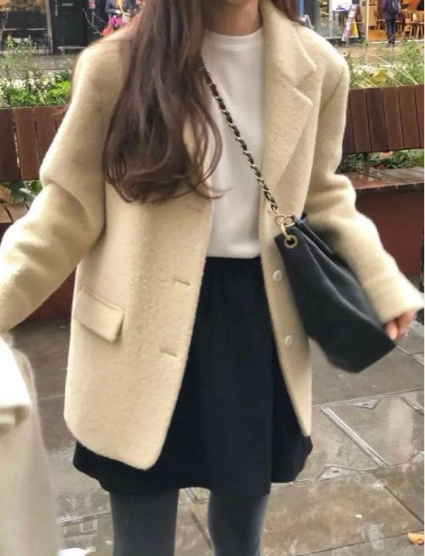 ounce ハーフコート コート ジャケット 韓国 レディース