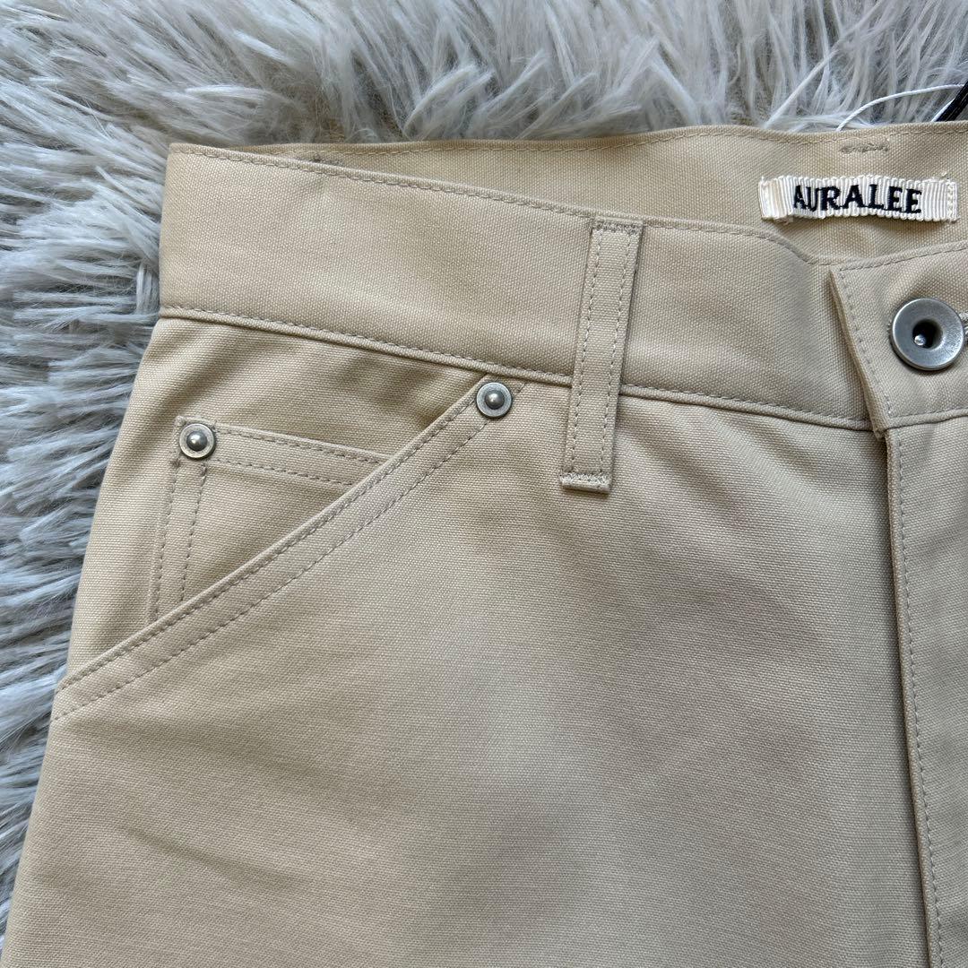 【新品】AURALEE COTTON OILED CANVAS PANTS