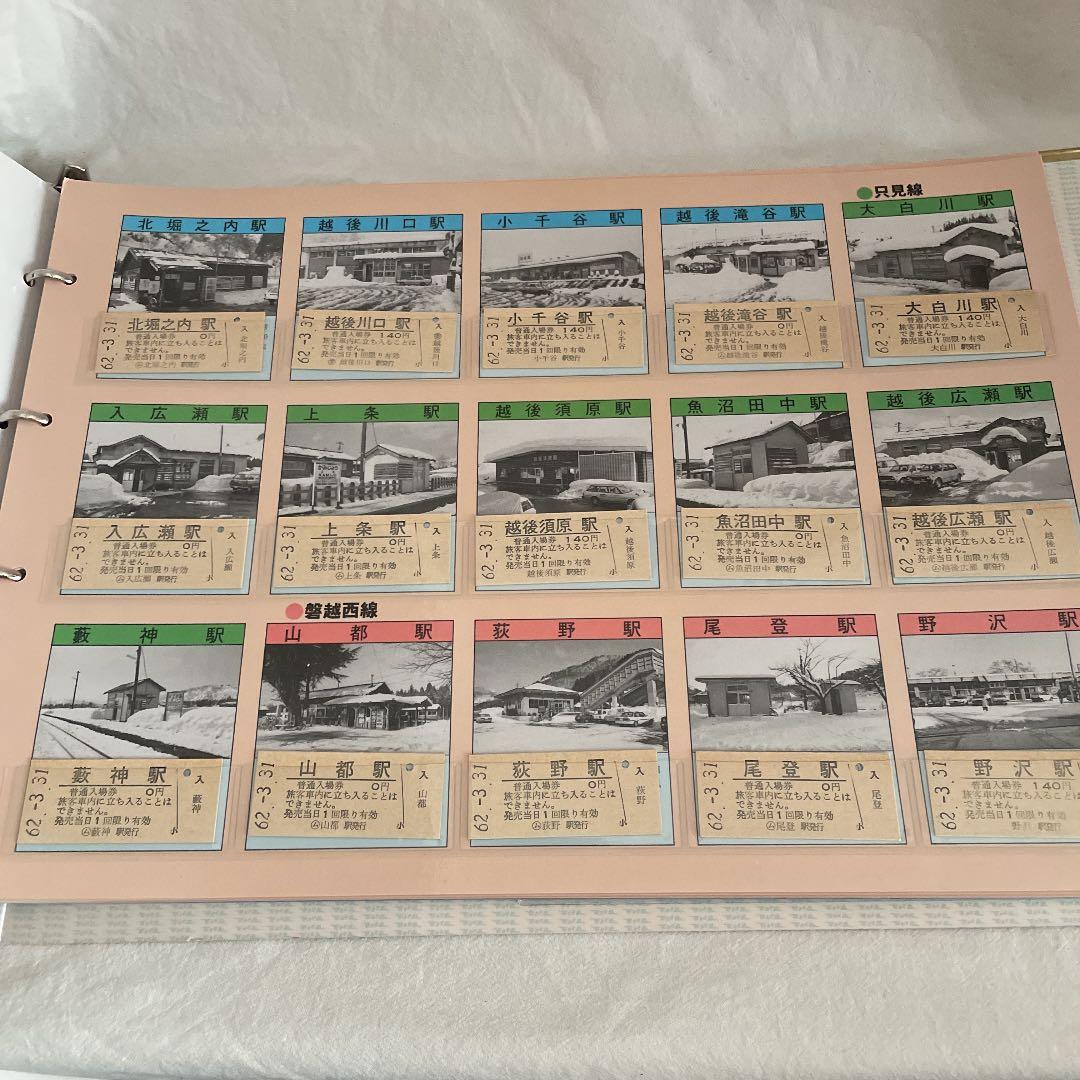 新鉄局の停車場　入場券コレクション