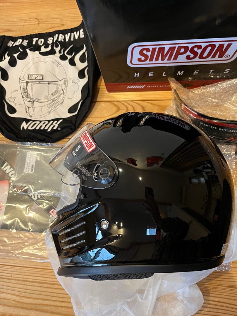 Y*u様 [新品]SIMPSON バンディットプロ58cm ブラック　スモークシ