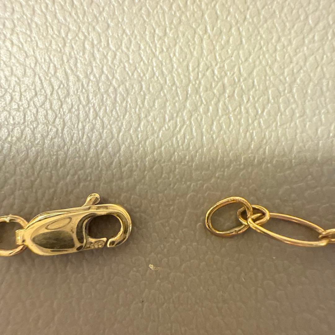 【14K】ハワイアンジュエリー　アンクレット　ハイビスカス【美品】