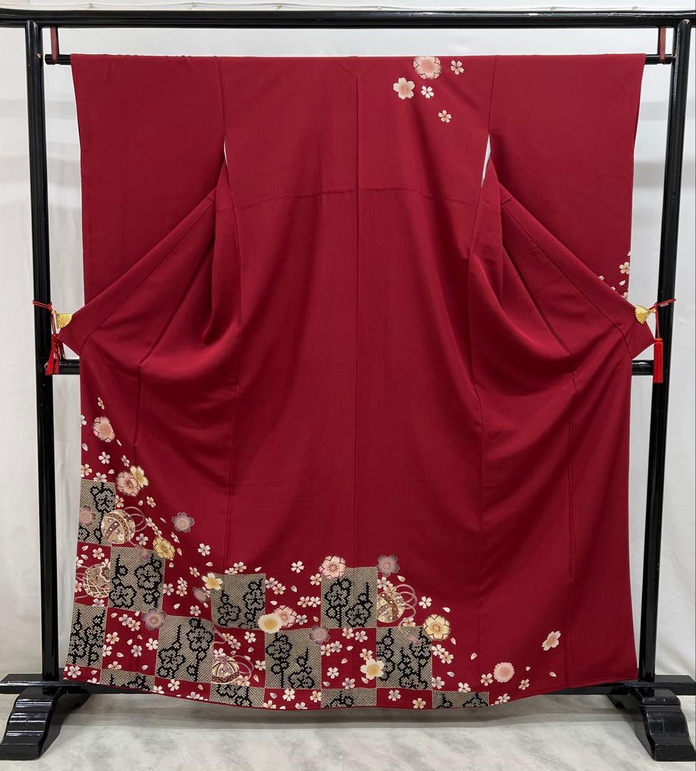 振り袖　フルセット　別誂長襦袢付　成人式　辻が花袋帯　金彩加工　刺繍入り　623