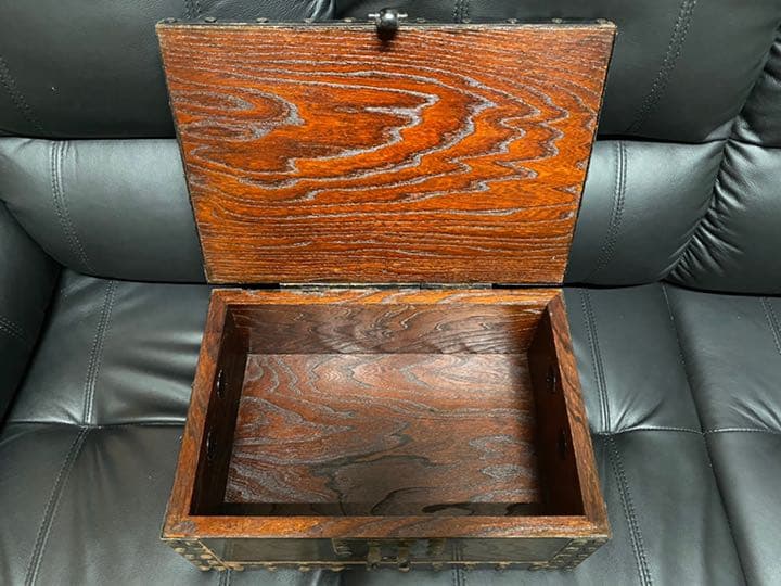木製　欅材　千両箱　銭函　古民具　アンティーク　コレクション