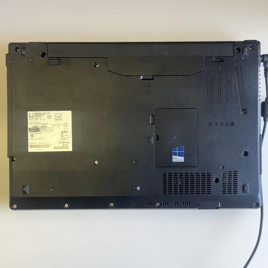 ☆格安美品☆WindowsXP☆富士通15.6インチ大画面ノート☆第3世代i5☆