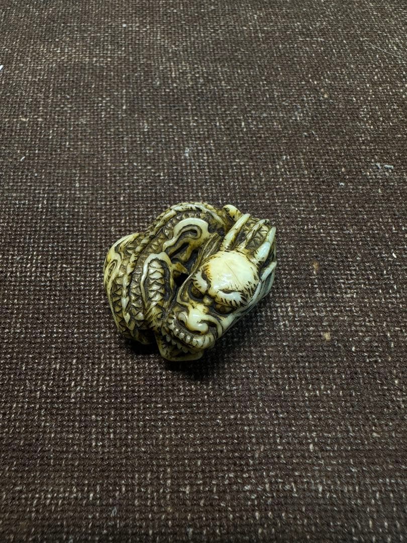 龍ちゃん様 根付　龍　根付け　江戸時代　骨董古美術　提げ物