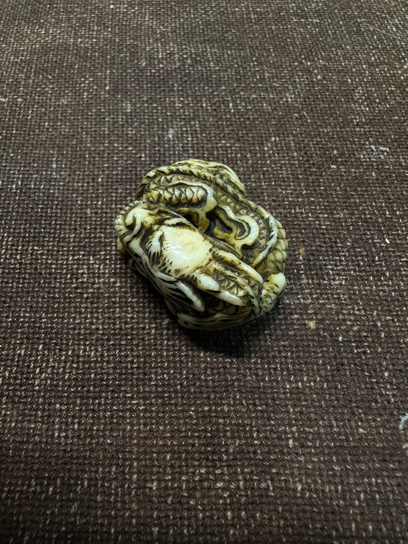 龍ちゃん様 根付　龍　根付け　江戸時代　骨董古美術　提げ物