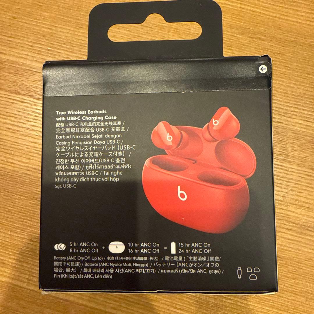 【新品未開封】Beats Studio Budsイヤホン（レッド）