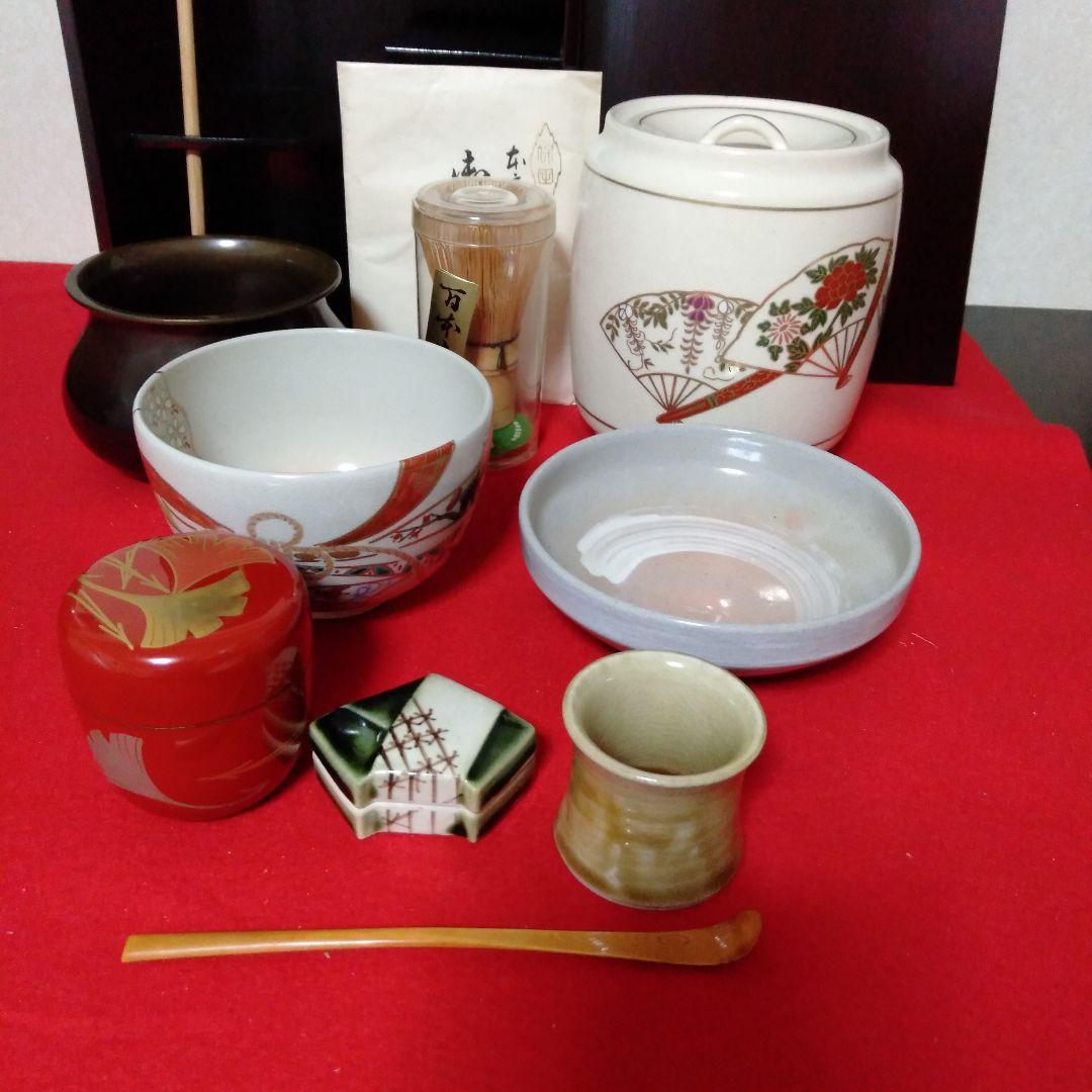 漆塗幅広　短冊茶箱　美品