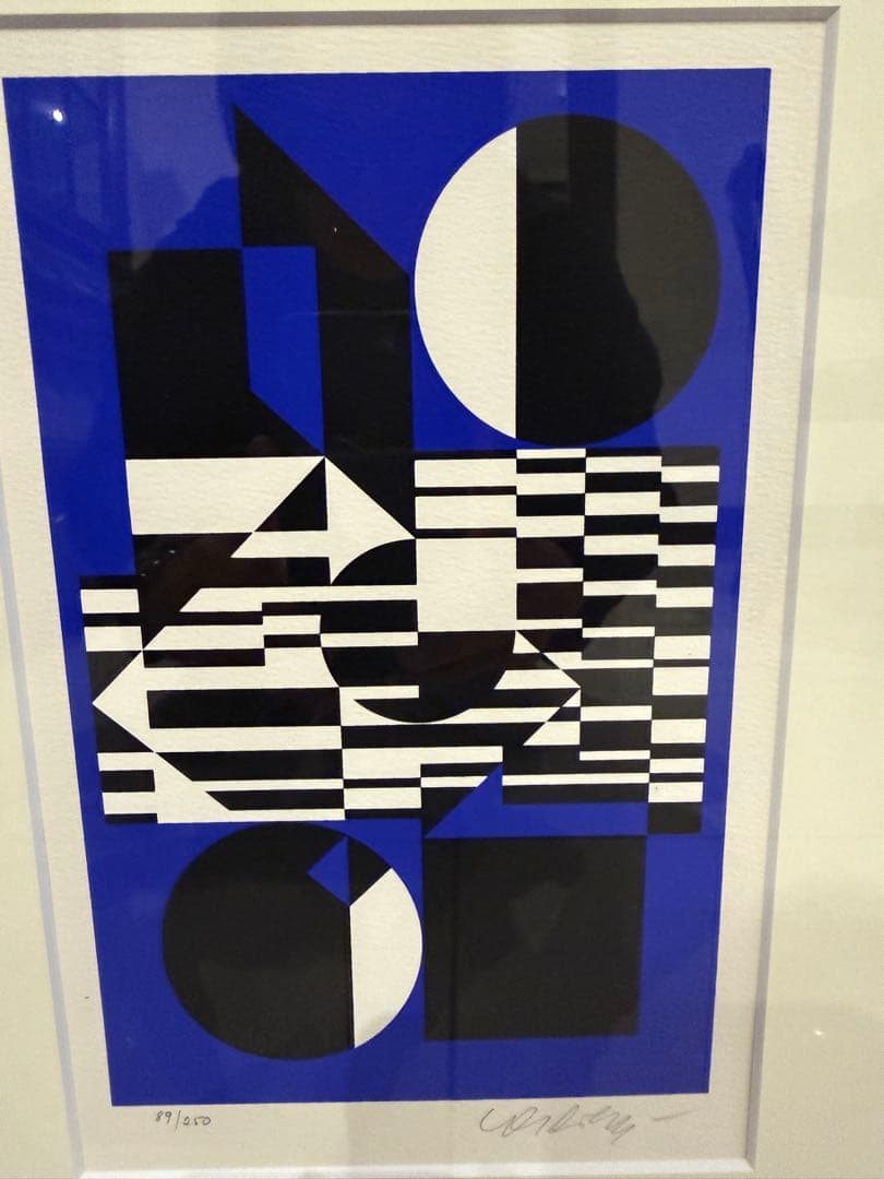 ヴィクトル・ヴァザルリ 『OB-Bleu』版画 シルクスクリーン Ed.250