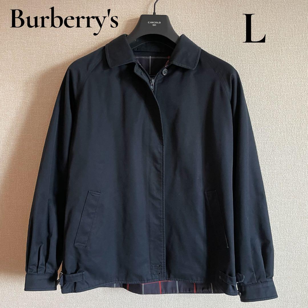 美品 80's ヴィンテージ バーバリー　スウィングトップ　ネイビー イギリス製