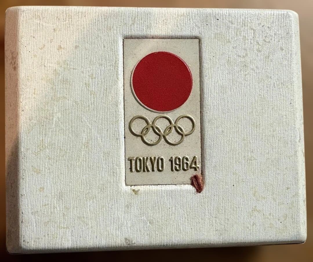 【完品】1964東京五輪記念メダル 日本陸上後援会 箱説明書付