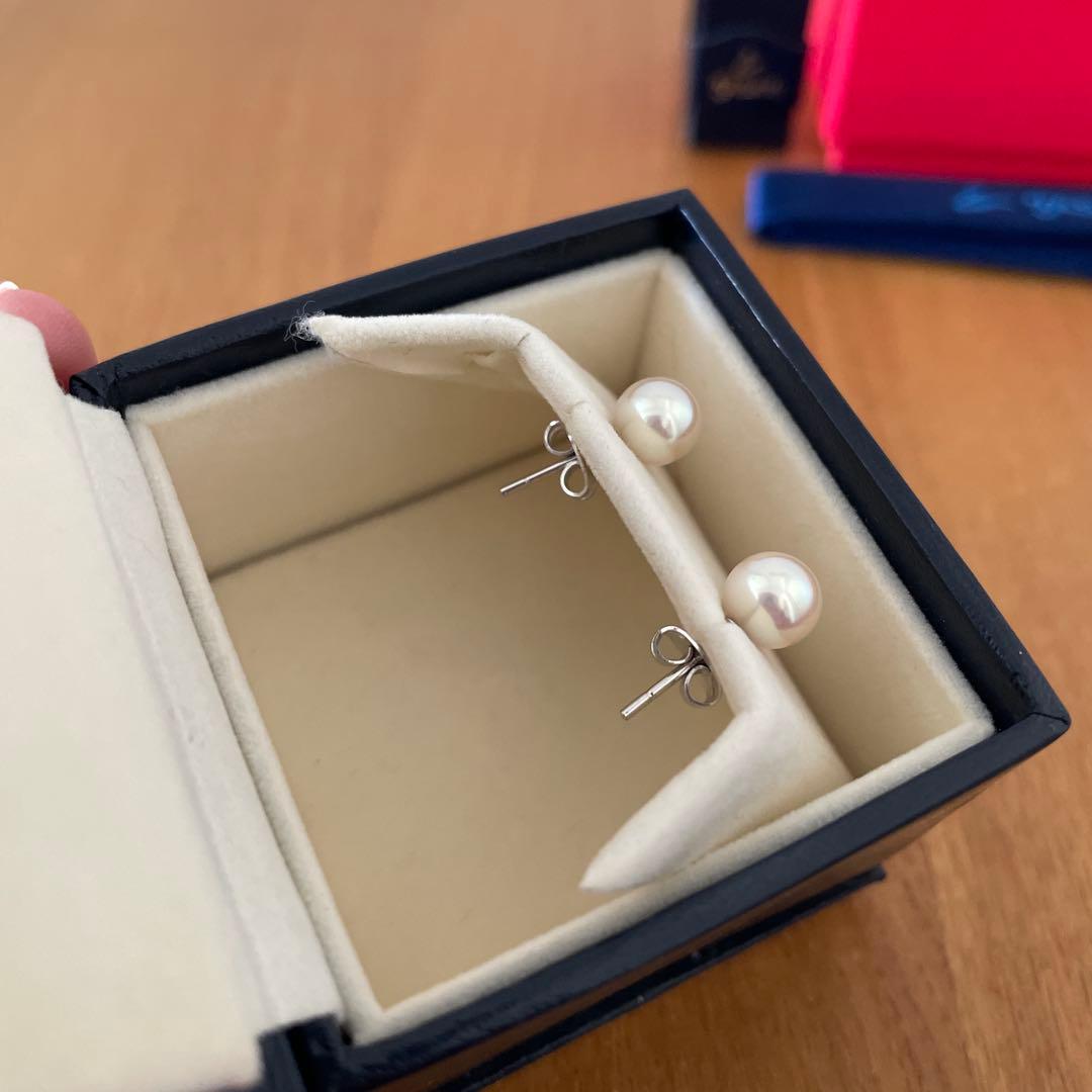 【美品】TASAKI 6.5mmパール ピアス WGK18