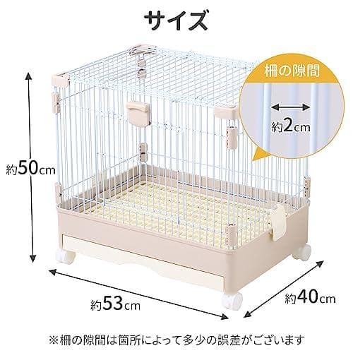 小動物 ケージ うさぎ 【前扉＆天井扉の2扉タイプ】 デグー モルモット 持ち運