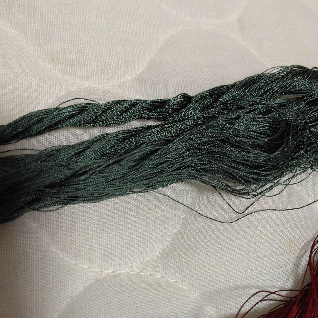 組紐製作用絹糸　変わり染め糸5個 ミニー