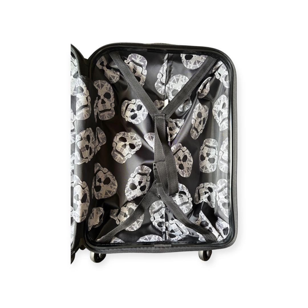 ★siffrer スカルデザイン キャリーケース 機内持ち込み 拡張ファスナー付