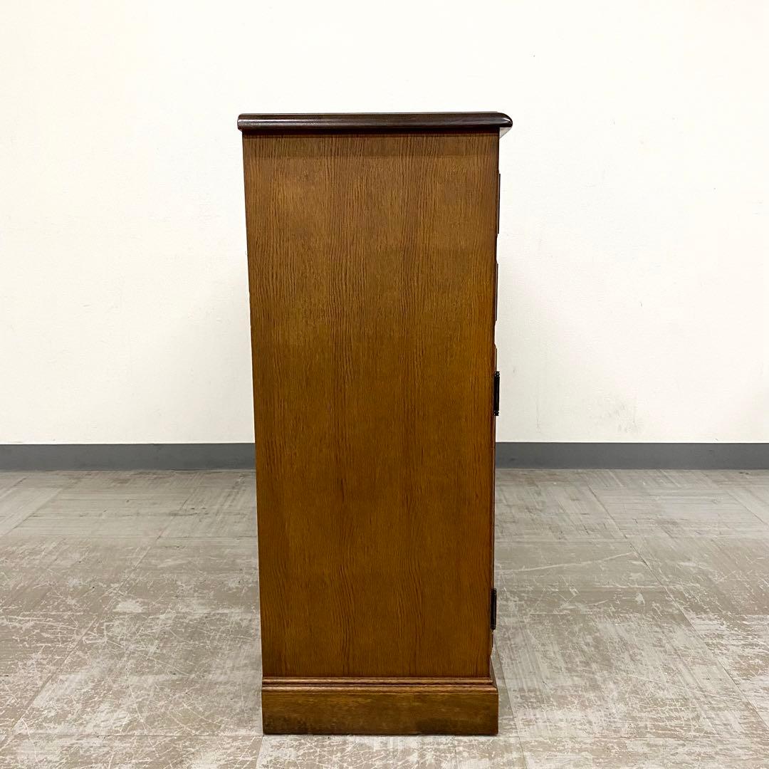 希少 葉山ガーデン 勇峰工芸 花柄サイドボード キャビネット フラワー ナラ材