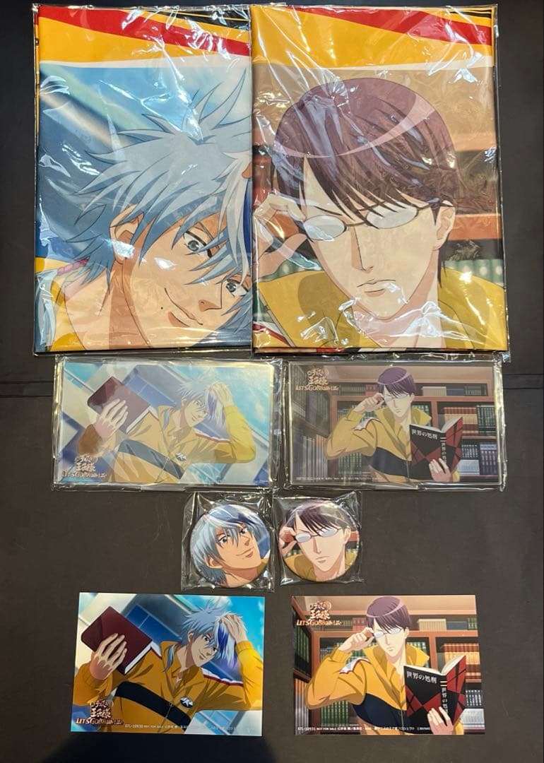 テニプリ　テニゴー　特典 仁王雅治　柳生比呂士　アクリルスタンド　缶バッジ