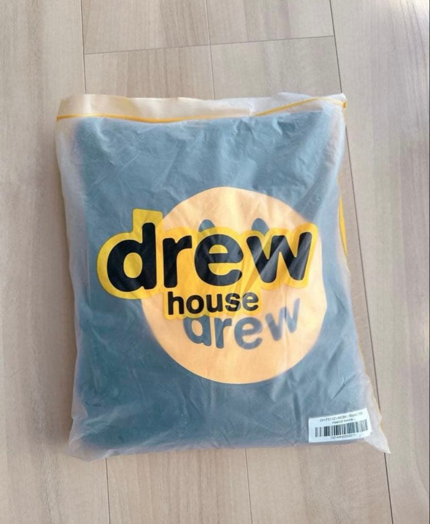 正規品 drew house スマイリーフェイスパーカー フード付き black