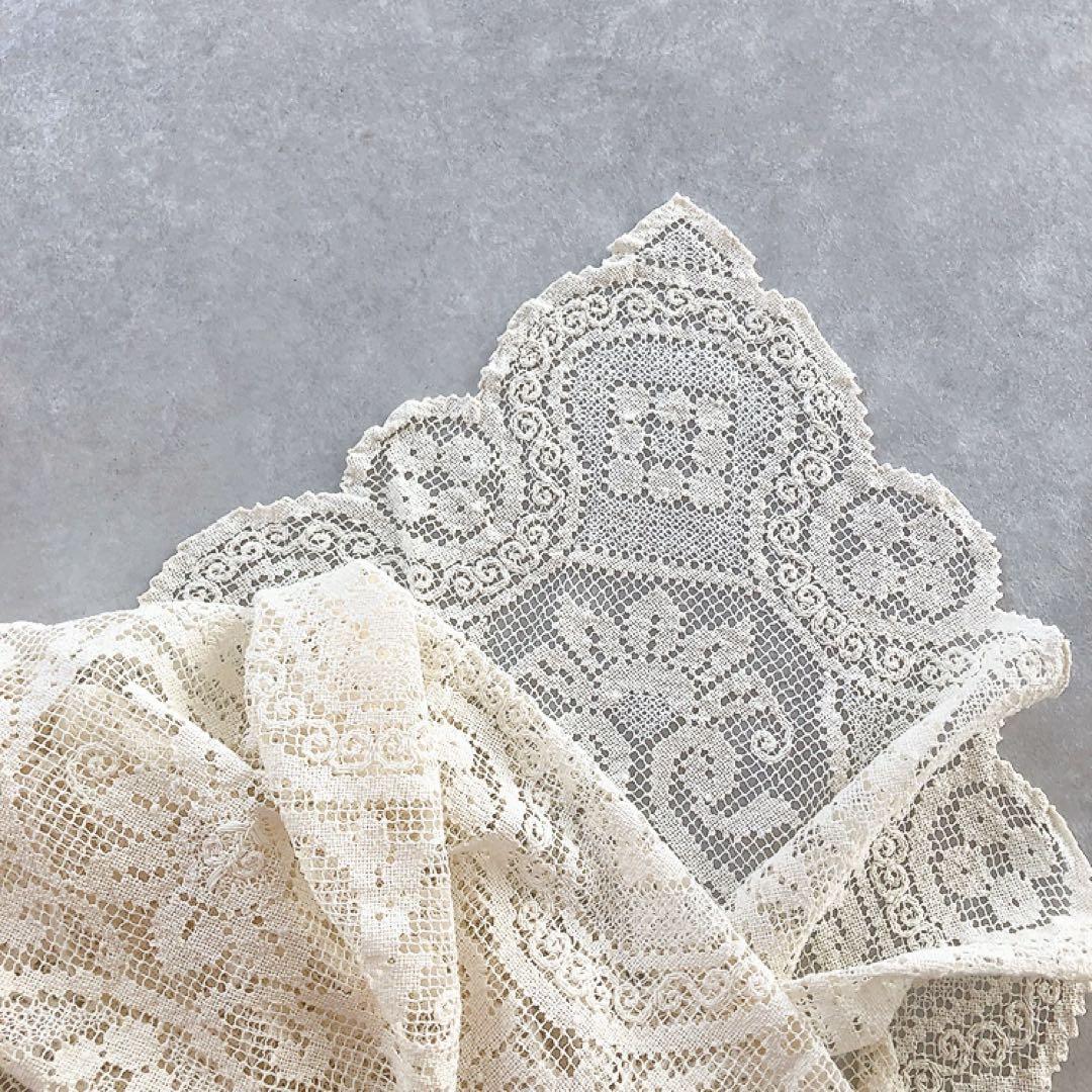 大判 (テーブルクロス大) アンティークレース