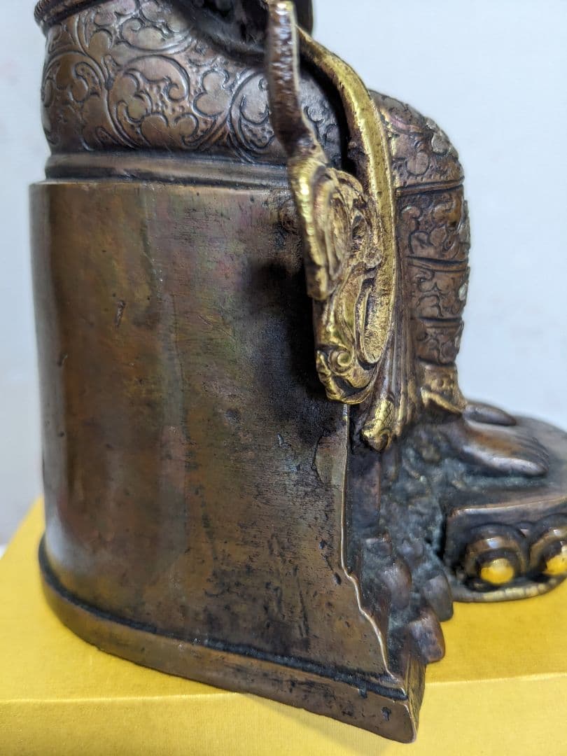 ♦中国 唐銅 仏像 古玩 仏教美術 仏具 古銅 釈迦如来坐像 古美術品 骨董品