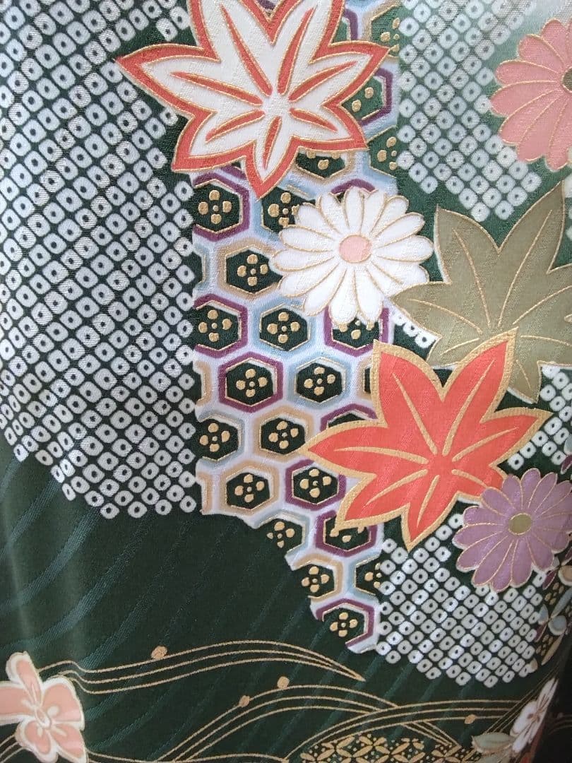 【新春】振袖フルセット、正絹振袖成人式、重ね衿帯揚げ帯締め、西陣唐織袋帯、襦袢