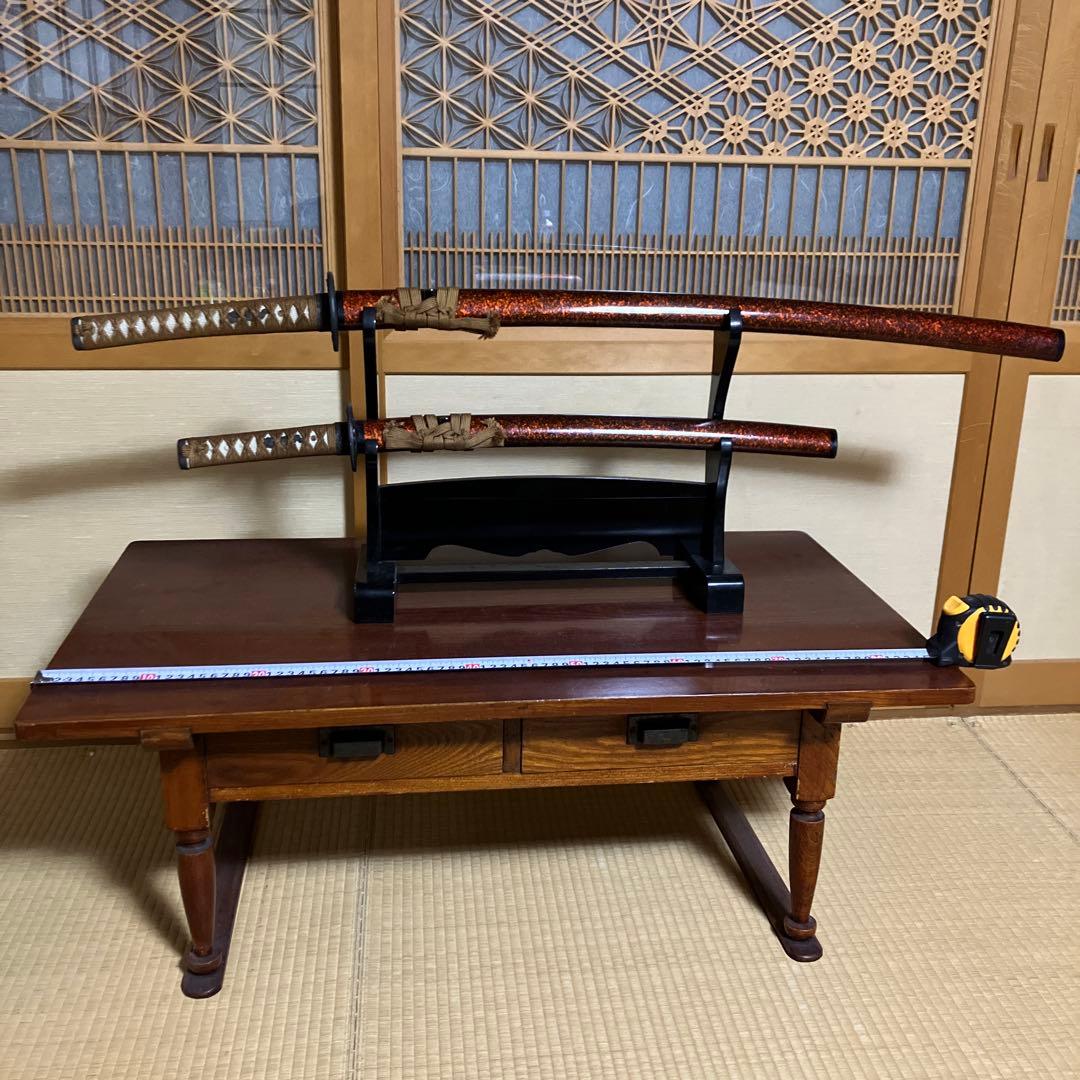 模造刀　波紋のある日本刀 2本セット