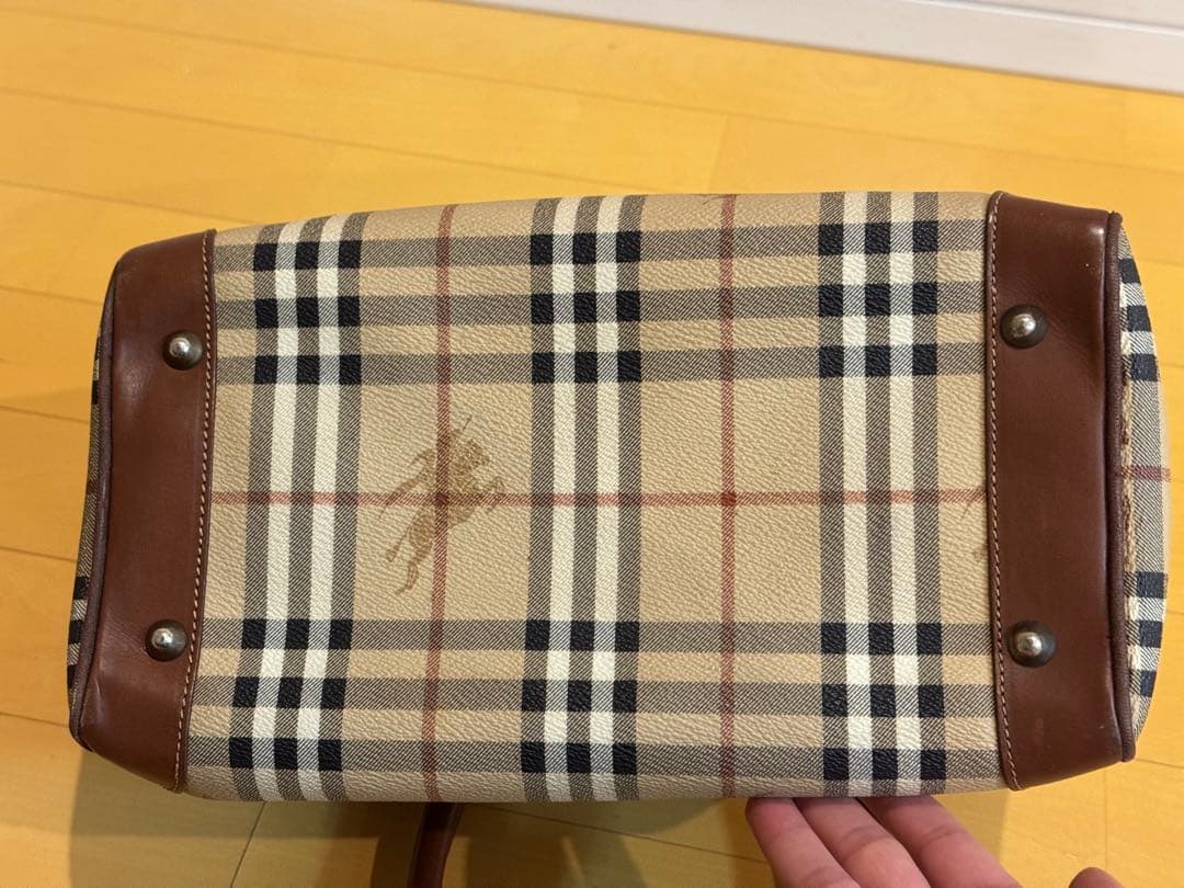 Burberry ノバチェックミニボストンバッグ