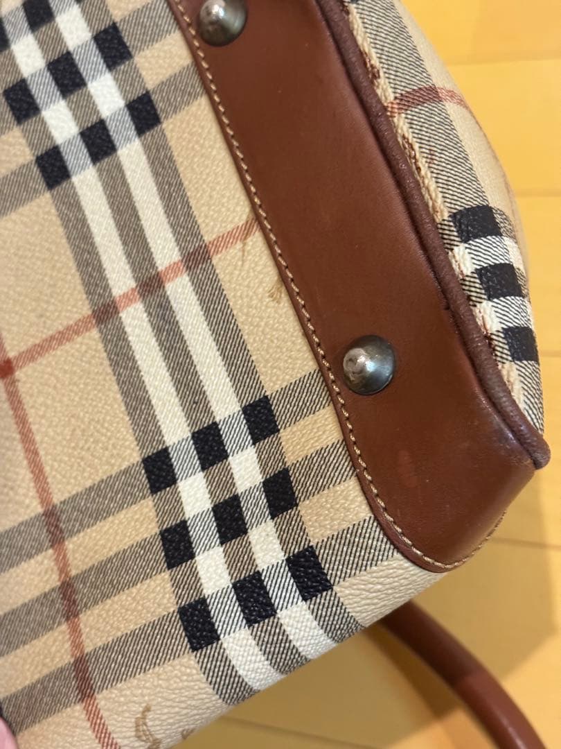 Burberry ノバチェックミニボストンバッグ