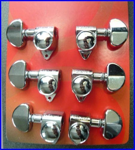 GROVER 102Ｃ新品 ＬＰタイプペグセット！グローバー 3x3 クロム