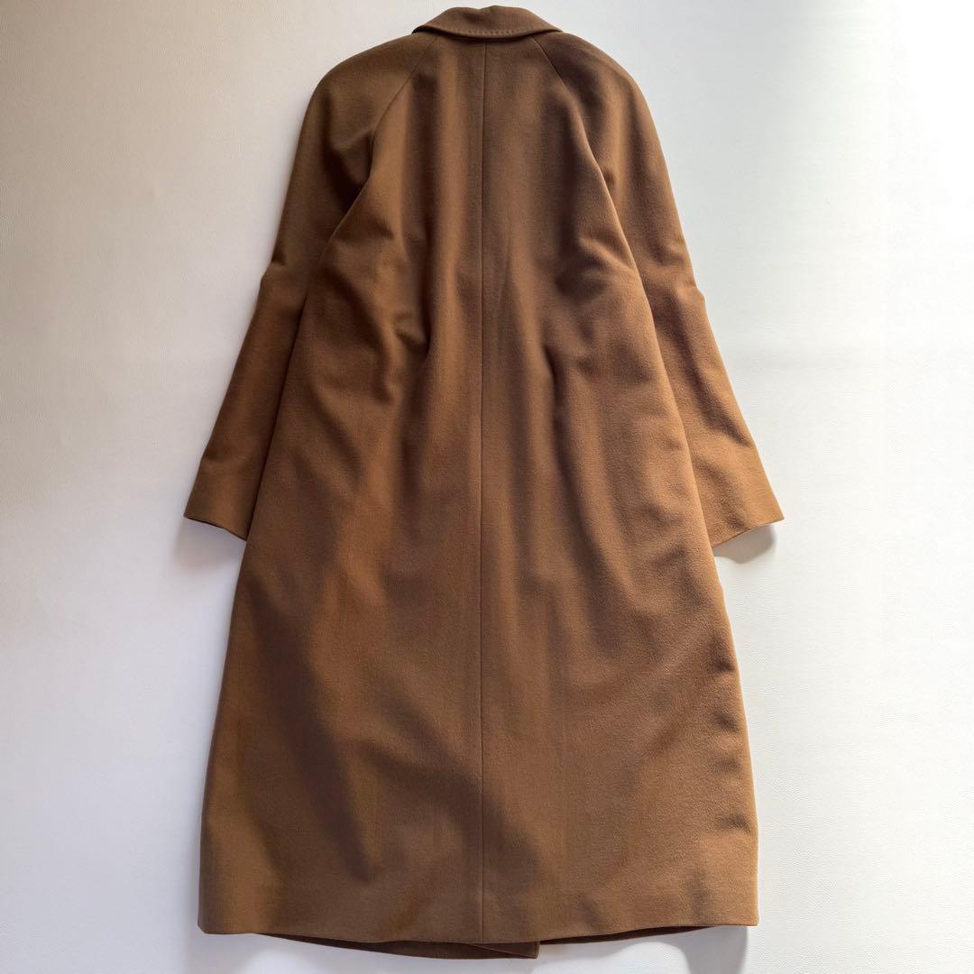 美品 【着丈111㎝】 ダブルチェスターコート カシミヤ100% キャメル 11