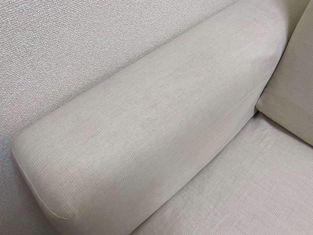 【送料無料/2021年製/美品】無印良品 2人掛けソファ（カバー付）