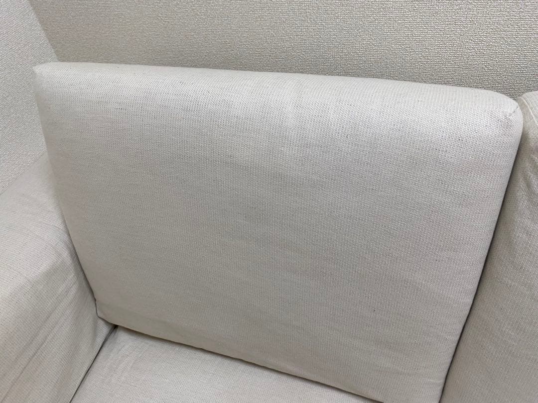 【送料無料/2021年製/美品】無印良品 2人掛けソファ（カバー付）