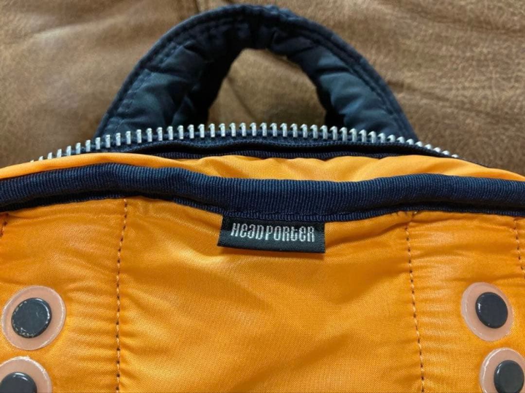 美品☆ ヘッドポーター PORTER ミニボストン バッグ ネイビー 吉田カバン