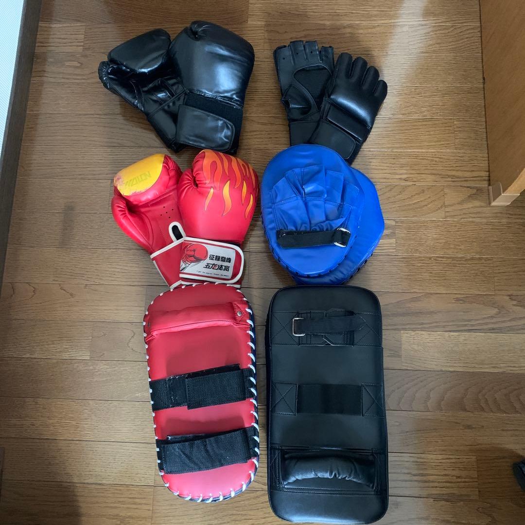 ボクシング、キックボクシング用品　6点セット