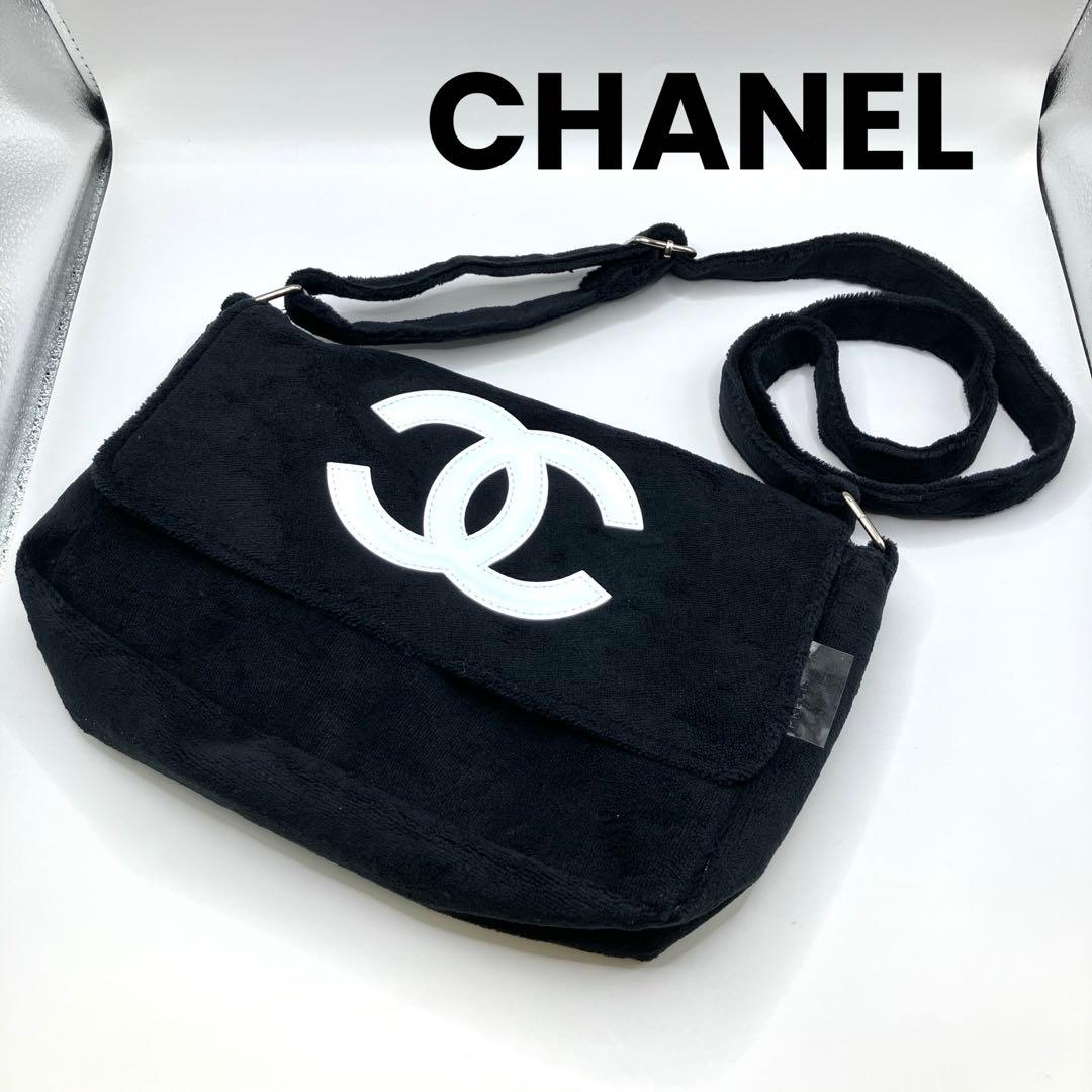 【美品】CHANEL シャネル　ノベルティ ショルダーバッグ　ハンドバッグ　黒